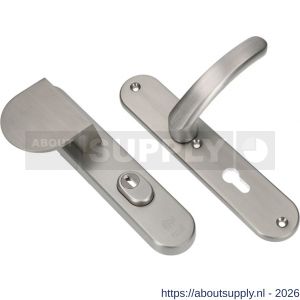 Ami VHB 250/15-90/83-378 KT veiligheids Rotaveer duwer-kruk langschildgarnituur SKG*** kerntrekbeveiliging Archi Design VHB 250/15 kerntrek KT 55 deurduwer 90/83 links en deurkruk 378 Rota Irox deurdikte 38-42 mm - S10901088 - afbeelding 1