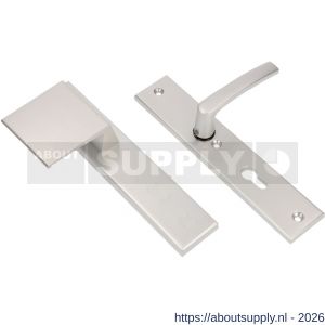 Ami VHB 251/50-90/80 veiligheidsvoordeur-duwerlangschildgarnituur SKG*** VHB 251/50 profielcilinder PC 72 deurduwer 90/80 links F2 blind en deurkruk 332 deurdikte 38-42 mm - S10901009 - afbeelding 1