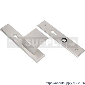 Ami VHB 251/50-90/80 senioren veiligheidsvoordeur-duwerlangschildgarnituur SKG** omkeer VHB 251/50 profielcilinder PC 72 Omgek 90/80 F1 rechts profielcilinder PC 72 omkeer zonder deurkruk deurdikte 53-57 mm - S10900835 - afbeelding 1