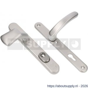 Ami VHB 257/37/2-166 KT veiligheids Rotaveer knop-kruk smalschildgarnituur SKG*** kerntrekbeveiliging ovaal VHB 257/37/2 kerntrek KT 72 knop 166 links F1 en deurkruk 378 Rota 257/32/2 profielcilinder PC 72 deurdikte 53-57 mm - S10901634 - afbeelding 1