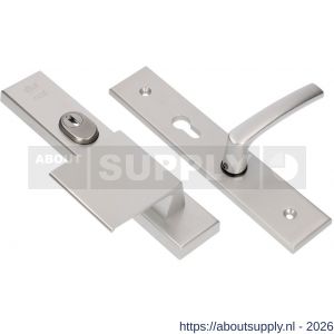 Ami VHB 251/15-90/80 KT senioren veiligheidsvoordeur-duwerlangschildgarnituur SKG*** kerntrekbeveiliging omkeer VHB 251/50/15 kerntrek KT 72 omkeer deurduwer 90/80 links en deurkruk 332 profielcilinder PC 72 omkeer F1 deurdikte - S10901184 - afbeelding 1