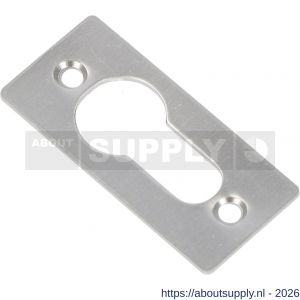 Ami 4 vlak cilinderrozet aluminium afdekplaatje nummer 4 vlak profielcilinder PC gat F2 - S10900463 - afbeelding 1