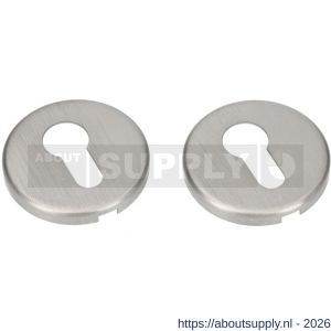 Ami Klik rond cilinderrozet aluminium Archi Design profielcilinder PC Irox RVS look - S10900467 - afbeelding 1