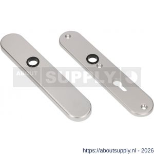 Ami VHB 250/50/1 veiligheidslangschild SKG*** ovaal VHB 250/50/1 buiten blind F1 en binnen profielcilinder PC 72 deurdikte 53-57 mm - S10900910 - afbeelding 1