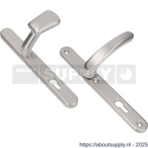 Ami VHB 257/32/2-166-378 veiligheids Rotaveer knop-kruk smalschildgarnituur SKG** ovaal VHB 257/32/2 profielcilinder PC 55 knop 166 rechts F1 en deurkruk 378 Rota 257/32/2 profielcilinder PC 55 deurdikte 53-57 mm - S10901575 - afbeelding 1