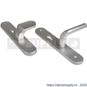 Ami VHB 250/50/1-145 senioren veiligheidsvoordeur-knoplangschildgarnituur SKG** ovaal omkeer VHB 250/50/1 profielcilinder PC 72 omkeer Varo knop 145 en zonder deurkruk F1 deurdikte 38-42 mm 2G - S10900859 - afbeelding 1