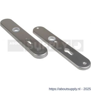Ami VHB 250/50/1 veiligheidslangschild SKG*** Archi Design ovaal VHB 250/50/1 buiten blind binnen profielcilinder PC 55 Irox deurdikte 38-42 mm - S10901392 - afbeelding 1