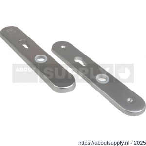 Ami VHB 250/50/1 senioren veiligheidslangschild SKG** Archi Design ovaal omkeer VHB 250/50/1 buiten en binnen profielcilinder PC 72 omkeer Irox deurdikte 38-42 mm - S10901383 - afbeelding 1