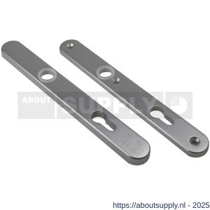 Ami VHB 257/32/2 veiligheidssmalschild SKG** Archi Design ovaal VHB 257/32/2 buiten en binnen blind Irox deurdikte 53-57 mm - S10901605 - afbeelding 1