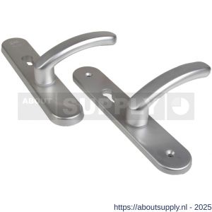 Ami VHB 250/50/1-378 senioren veiligheids Rotaveer kruk-kruk langschildgarnituur SKG** Archi Design ovaal omkeer VHB deurkruk 378 Rota 250/50/1 profielcilinder PC 72 omkeer Irox deurdikte 38-42 mm - S10900881 - afbeelding 1