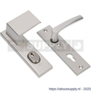 Ami VHB 193/15-90/60 KT veiligheidsvoordeur-duwerkortschild SKG*** kerntrekbeveiliging VHB 193/15 deurduwer 90/60 links KT 72 binnen profielcilinder PC 72 en deurkruk 332 F1 deurdikte 38-42 mm - S10901281 - afbeelding 1