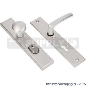 Ami VHB 251/15-169/50 KT veiligheidsvoordeur-knoplangschildgarnituur SKG*** kerntrekbeveiliging VHB 251/50/15 KT 55 knop 169/50 en deurkruk 332 profielcilinder PC 55 F1 deurdikte 38-42 mm - S10901339 - afbeelding 1