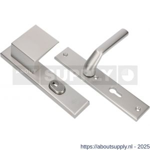 Ami VHB 251/15-90/80-379 KT veiligheids Rotaveer duwer-kruk langschildgarnituur SKG*** kerntrekbeveiliging VHB 251/50/15 KT 55 deurduwer 90/80 rechts en deurkruk 379 Rota profielcilinder PC 55 F1 deurdikte 38-42 mm - S10901141 - afbeelding 1