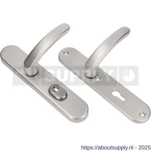 Ami VHB 250/15-378 KT veiligheids Rotaveer kruk-kruk langschildgarnituur SKG*** kerntrekbeveiliging ovaal VHB 378 Rota 250/50/15 KT 55 en profielcilinder PC 55 F1 deurdikte 38-42 mm - S10901197 - afbeelding 1