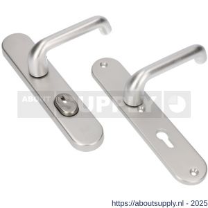 Ami VHB 250/15-386 KT veiligheids Rotaveer kruk-kruk langschildgarnituur SKG*** kerntrekbeveiliging ovaal VHB 386 Rota 250/50/15 KT 55 en profielcilinder PC 55 F1 deurdikte 38-42 mm - S10901206 - afbeelding 1