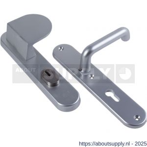 Ami VHB 250/15-90/83 KT veiligheids duwer-kruk langschildgarnituur SKG*** kerntrekbeveiliging Archi Design ovaal VHB 250/50/1 KT 55 deurduwer 90/83 rechts en zonder deurkruk Irox deurdikte 38-42 mm - S10901111 - afbeelding 1