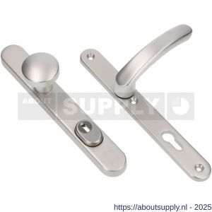 Ami VHB 257/37/2-169/50 KT veiligheids Rotaveer knop-kruk smalschildgarnituur SKG*** kerntrekbeveiliging ovaal VHB 257/37/2 KT 72 knop 169/50 F1 en deurkruk 378 Rota 257/32/2 profielcilinder PC 72 deurdikte 53-57 mm - S10901638 - afbeelding 1