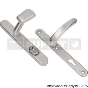 Ami VHB 257/37/2-166 KT veiligheids Rotaveer knop-kruk smalschildgarnituur SKG*** kerntrekbeveiliging ovaal VHB 257/37/2 KT 72 knop 166 links F1 en deurkruk 378 Rota 257/32/2 profielcilinder PC 72 deurdikte 53-57 mm - S10901634 - afbeelding 1