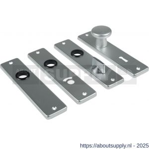 Ami 165/4 RH knopkortschild aluminium rondhoek knop 160/40 vast kortschild 165/4 RH blind F2 - S10900708 - afbeelding 1
