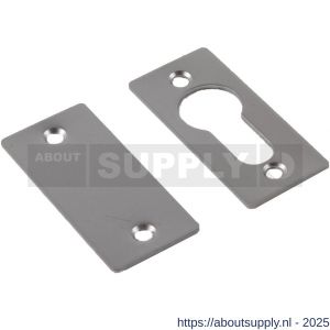 Ami 4 Vlak afdekrozet aluminium blind F2 - S10900446 - afbeelding 1