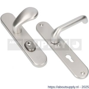 Ami VHB 250/15-173-386 KT veiligheids Rotaveer knop-kruk langschildgarnituur SKG*** kerntrekbeveiliging VHB 173 knop 386 Rota 250/50/15 buiten kerntrek KT 72 en binnen profielcilinder PC 72 F1 deurdikte 38-42 mm - S10901310 - afbeelding 1