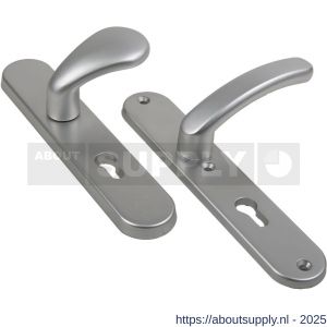 Ami VHB 250/50/1-173-378 veiligheids Rotaveer kruk-kruk langschildgarnituur SKG*** Archi Design ovaal VHB deurkruk 173/378 Rota 250/50/1 profielcilinder PC 72 Irox deurdikte 38-42 mm - S10901293 - afbeelding 1