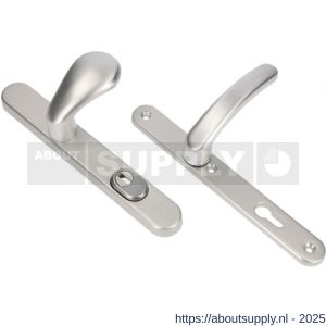 Ami VHB 257/37/2-173 deurkruk 378 KT veiligheids Rotaveer kruk-kruk smalschildgarnituur SKG*** kerntrekbeveiliging ovaal VHB knop 173 Rota 257/37/2 KT 92 F1 en deurkruk 378 Rota 257/32/2 profielcilinder PC 92 deurdikte 78-82 mm - S10901645 - afbeelding 1