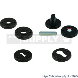 Ami 3 RH sleutelrozet aluminium rond sleutelgat SLG zwart - S10900481 - afbeelding 1