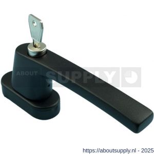 Ami VHB 822 draai-kiep raamgreep aluminium SKG** 7x32 mm compleet ovaal zwart - S10901711 - afbeelding 1