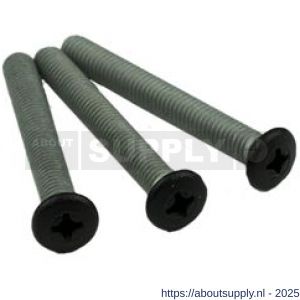 Ami veiligheidsbeslag toebehoren set schroeven VHB schilden zwart deurdikte 53-57 mm - S10901676 - afbeelding 1