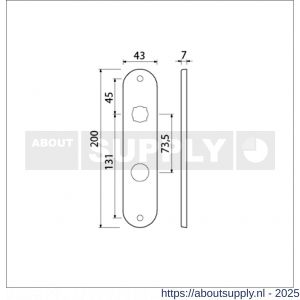 Ami 200/1/7 langschild aluminium RC 22,5-73.5 F1 - S10900618 - afbeelding 2