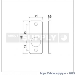 Ami 4 RH krukrozet aluminium rechthoek krukgat F1 - S10900471 - afbeelding 2