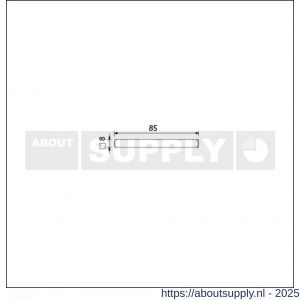 Ami deurbeslag toebehoren vierkant vol stift 8x85 mm - S10901729 - afbeelding 2