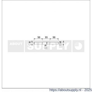 Ami verloopstift vierkant vol 8-9-8 deurdikte 53-57 mm - S10900235 - afbeelding 2