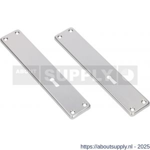 Ami 212/41 RH langschild aluminium rondhoek zonder krukgat profielcilinder PC 55 F1 - S10900636 - afbeelding 3