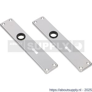 Ami 212/41 RH langschild aluminium rondhoek sleutelgat SLG 72 F2 - S10900645 - afbeelding 3
