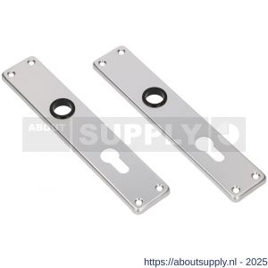 Ami 212/41 RH langschild aluminium rondhoek profielcilinder PC 55 F2 - S10900646 - afbeelding 3