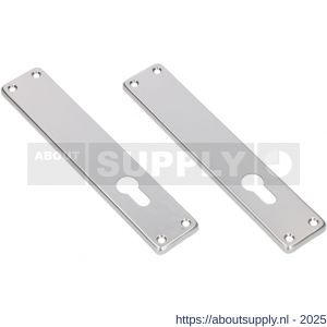 Ami 212/41 RH langschild aluminium rondhoek zonder krukgat profielcilinder PC 55 F2 - S10900651 - afbeelding 3