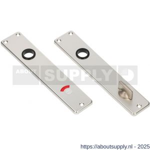 Ami 218/3 RH langschild aluminium rondhoek toilet- en badkamersluiting WC 218/3 RH 8x110 mm F2 - S10900669 - afbeelding 3