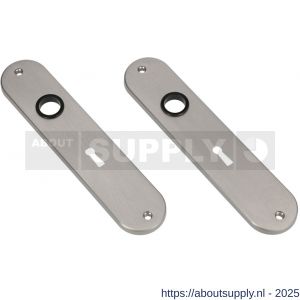 Ami 200/1/7 langschild aluminium Archi Design sleutelgat SLG 56 Irox - S10900694 - afbeelding 3