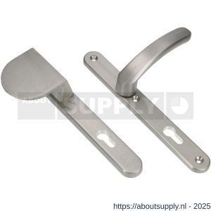 Ami VHB 257/32/2-90/83-378 veiligheids Rotaveer duwer-kruk smalschildgarnituur SKG** Archi Design ovaal VHB 257/32/2 deurduwer 90/83 profielcilinder PC 92 links en deurkruk 378 Rota Irox deurdikte 53-57 mm - S10900845 - afbeelding 3