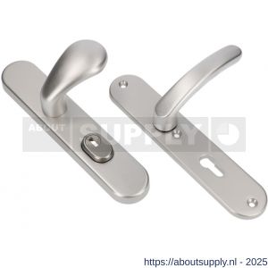 Ami VHB 250/15-173-378 KT veiligheids Rotaveer kruk-kruk langschildgarnituur SKG*** kerntrekbeveiliging ovaal VHB 173/378 Rota 250/50/15 buiten kerntrek KT 72 en binnen profielcilinder PC 72 F1 deurdikte 53-57 mm - S10901305 - afbeelding 3