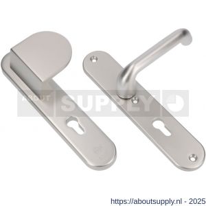 Ami VHB 250/50/1-90/83-386 veiligheids Rotaveer duwer-kruk langschildgarnituur SKG*** ovaal VHB 250/50/1 profielcilinder PC 92 deurduwer 90/83 rechts en deurkruk 386 Rota deurdikte 53-57 mm F1 - S10901135 - afbeelding 3