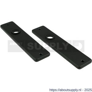 Ami 180/41 RH kortschild aluminium rondhoek blind zwart RAL 9005 structuur finish - S10900578 - afbeelding 3
