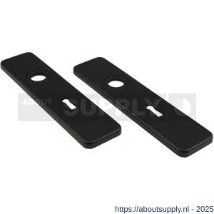 Ami 185/44 Klik kortschild aluminium sleutelgat SLG 72 zwart RAL 9005 structuur finish - S10900604 - afbeelding 3
