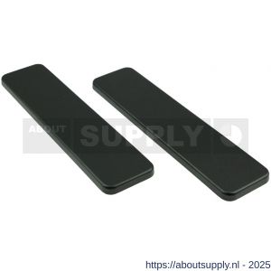 Ami 185/44 Klik kortschild aluminium geheel blind zwart RAL 9005 structuur finish - S10900607 - afbeelding 3