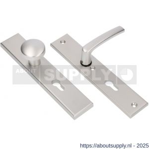 Ami VHB 251/50-169/50 veiligheidsvoordeur-knoplangschildgarnituur SKG*** VHB 251/50 knop 169/50 buiten en binnen profielcilinder PC 92 en deurkruk 332 F2 deurdikte 38-42 mm - S10901084 - afbeelding 3