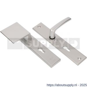 Ami VHB 251/50-90/80 veiligheidsvoordeur-duwerlangschildgarnituur SKG*** VHB 251/50 profielcilinder PC 85 deurduwer 90/80 links F1 en deurkruk 332 deurdikte 38-42 mm - S10900991 - afbeelding 3