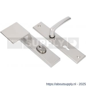 Ami VHB 251/15-90/80 KT veiligheidsvoordeur-duwerlangschildgarnituur SKG*** kerntrekbeveiliging VHB 251/50/15 KT 72 deurduwer 90/80 links en deurkruk 332 profielcilinder PC 72 F1 deurdikte 38-42 mm - S10901176 - afbeelding 3