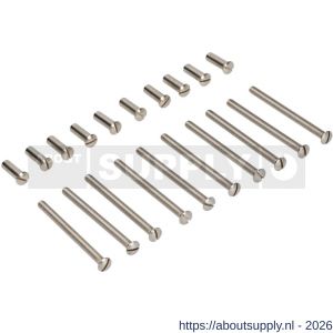 Ami patentbout compleet met huls RVS M5x45 mm schroef en huls RVS set 10 stuks - S10900206 - afbeelding 3
